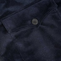 Sahariana in velluto blu Immagine alternativa