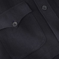 Sahariana in cashmere spigato blu Immagine alternativa