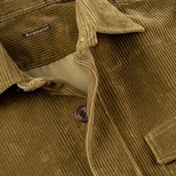 Olive green corduroy safari jacket Alternative Image