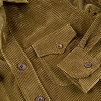 Olive green corduroy safari jacket Alternative Image