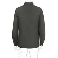 Green wool and silk safari jacket Alternative Image