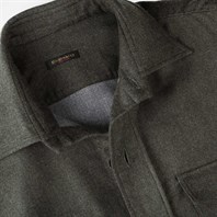 Green wool and silk safari jacket Alternative Image