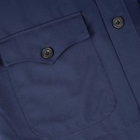 Sahariana in hopsack blu Immagine alternativa