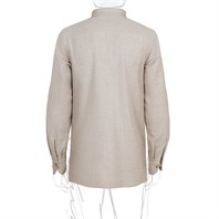 Beige wool safari jacket Alternative Image