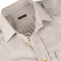 Beige wool safari jacket Alternative Image