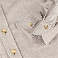 Beige wool safari jacket Alternative Image