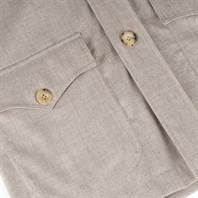 Beige wool safari jacket Alternative Image