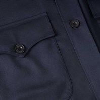 Blue cashmere safari jacket Alternative Image