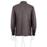 Brown herringbone wool safari jacket Alternative Image