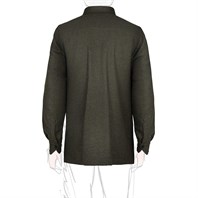 Green herringbone wool safari jacket Alternative Image