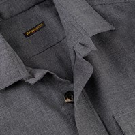 Grey wool hopsack safari jacket Alternative Image