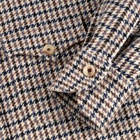 Vintage Archive wool safari jacket in beige pied de poule Alternative Image