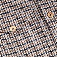 Vintage Archive wool safari jacket in beige pied de poule Alternative Image