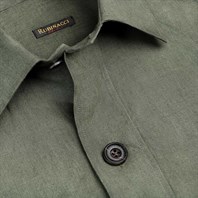 Green linen safari jacket Alternative Image