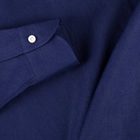 Polo in lino bluette Immagine alternativa