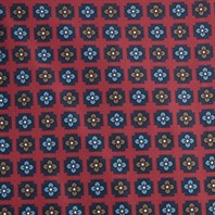 Burgundy swim shorts with floral print Alternative Image