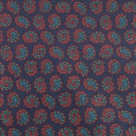 Costume da bagno blu con stampa paisley Immagine alternativa