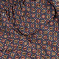 Blue swim shorts with geometric print Alternative Image