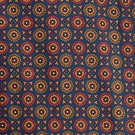 Costume da bagno blu con stampa geometrica Immagine alternativa