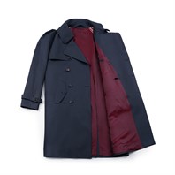 Blue Waterproof trench coat Alternative Image