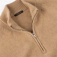 Rhum cashmere sweater with half zip Alternative Image