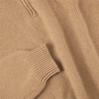 Rhum cashmere sweater with half zip Alternative Image