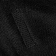 Black cashmere sweater with zip Alternative Image