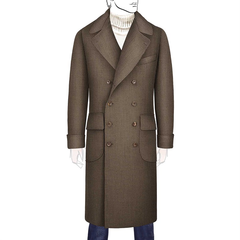 Cappotto ulster foderato personalizzato 