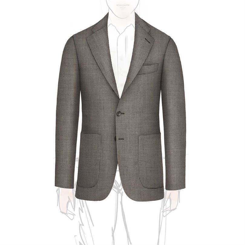 Giacca un petto foderata personalizzata 