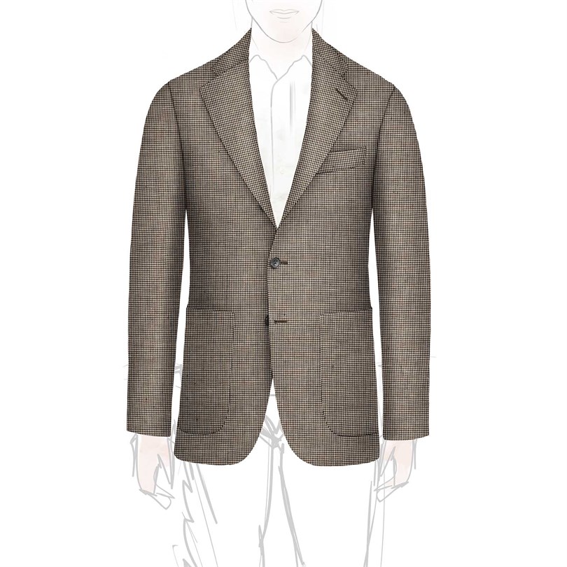 Giacca un petto foderata personalizzata 