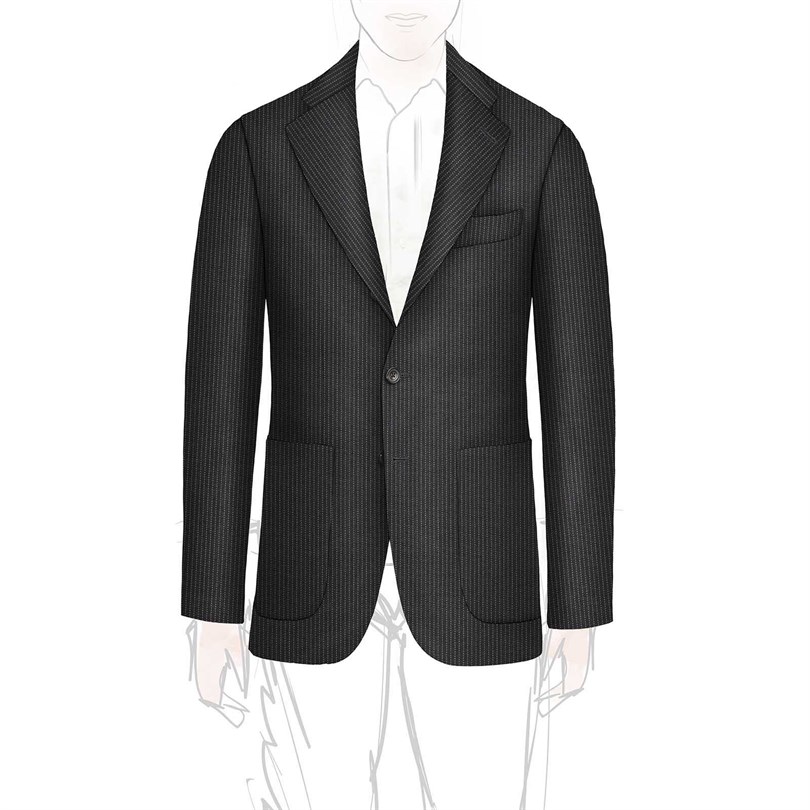 Giacca un petto sfoderata personalizzata 