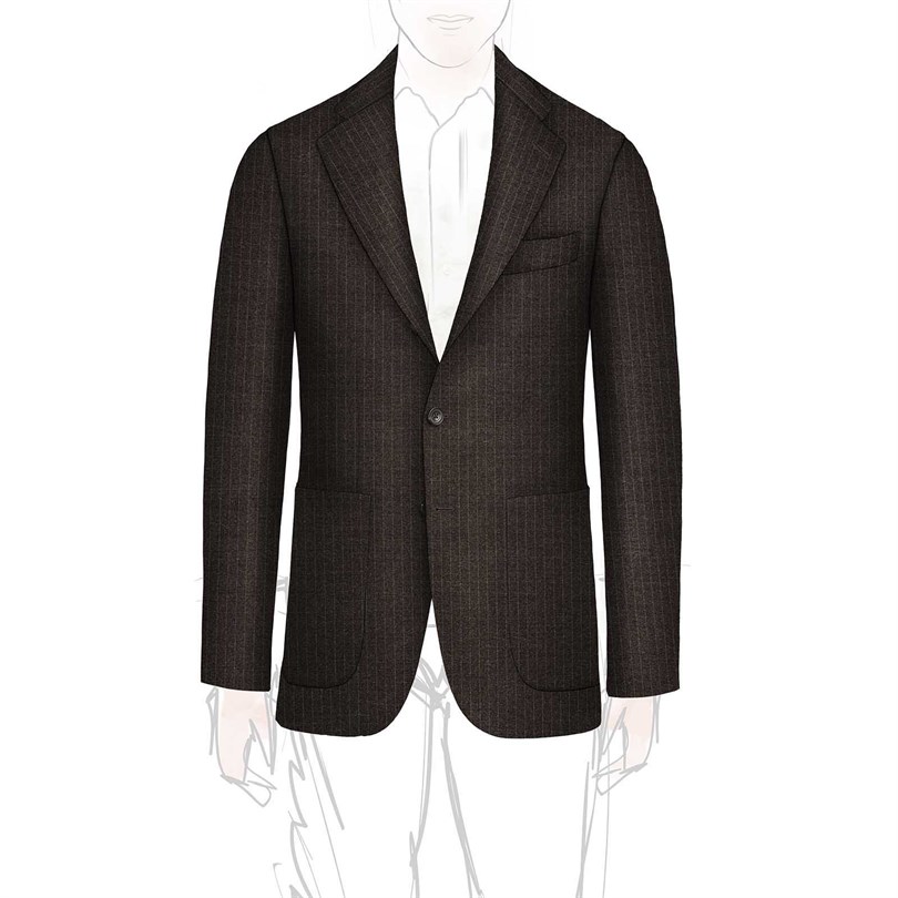 Giacca un petto sfoderata personalizzata 