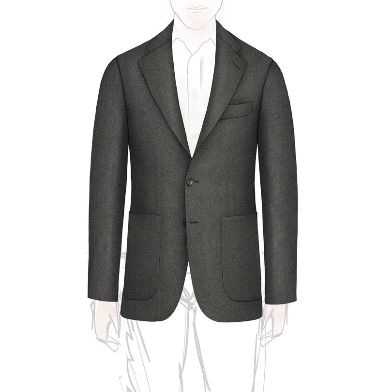 Giacca un petto sfoderata personalizzata 