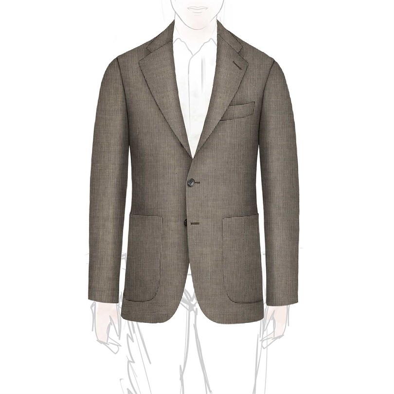 Giacca un petto sfoderata personalizzata 