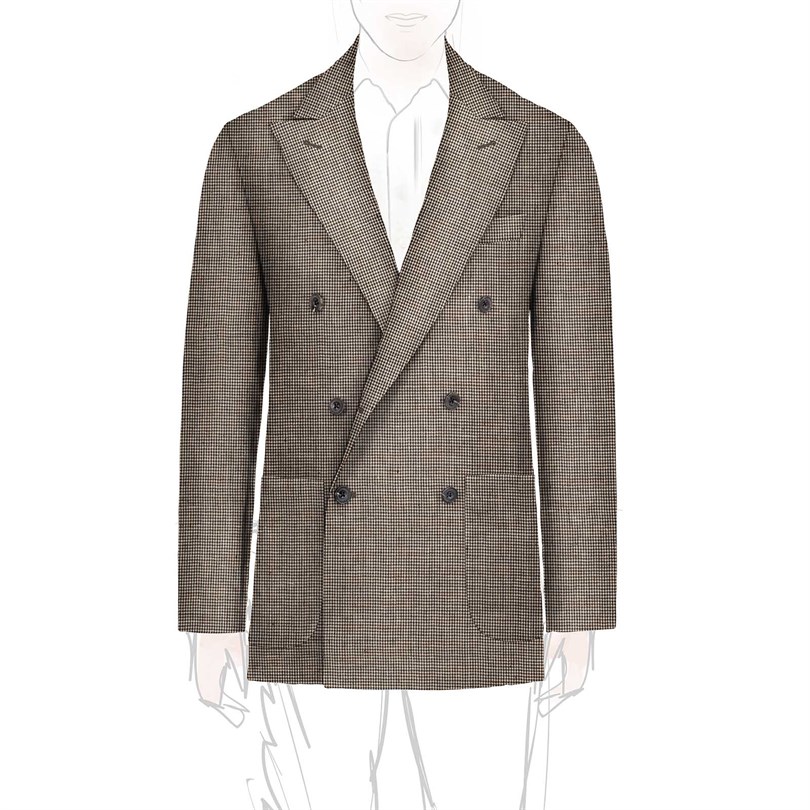 Giacca doppio petto sfoderata personalizzata 