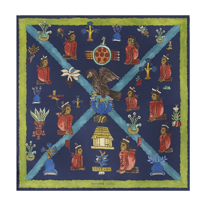 Acid green mendoza scarf