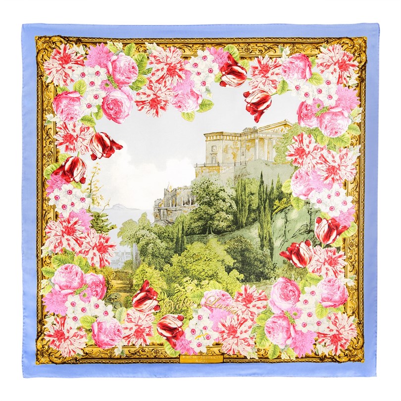 Villa Lucia light blue scarf