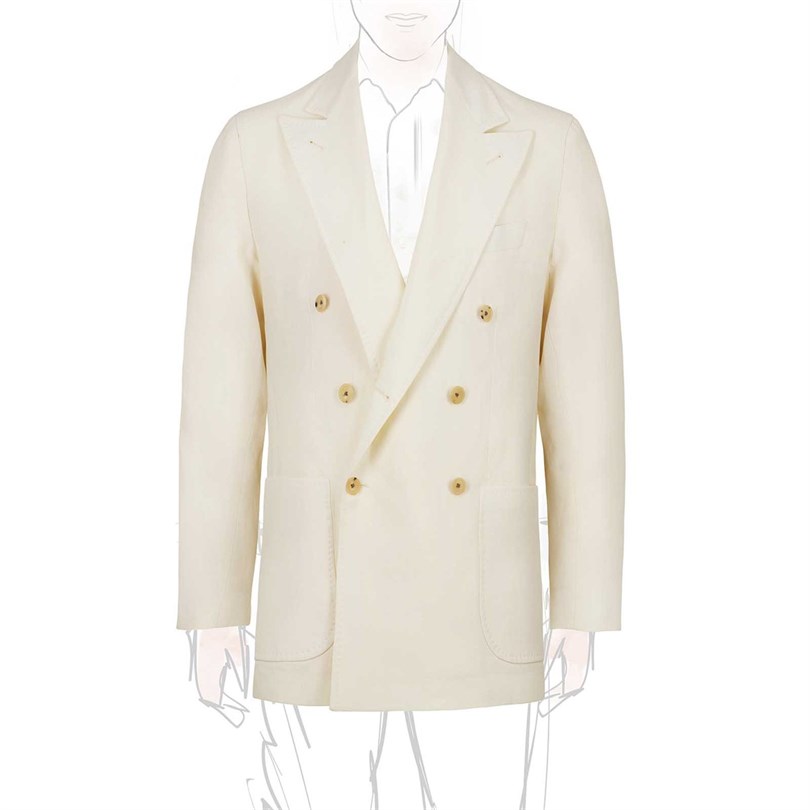 White linen jacket 