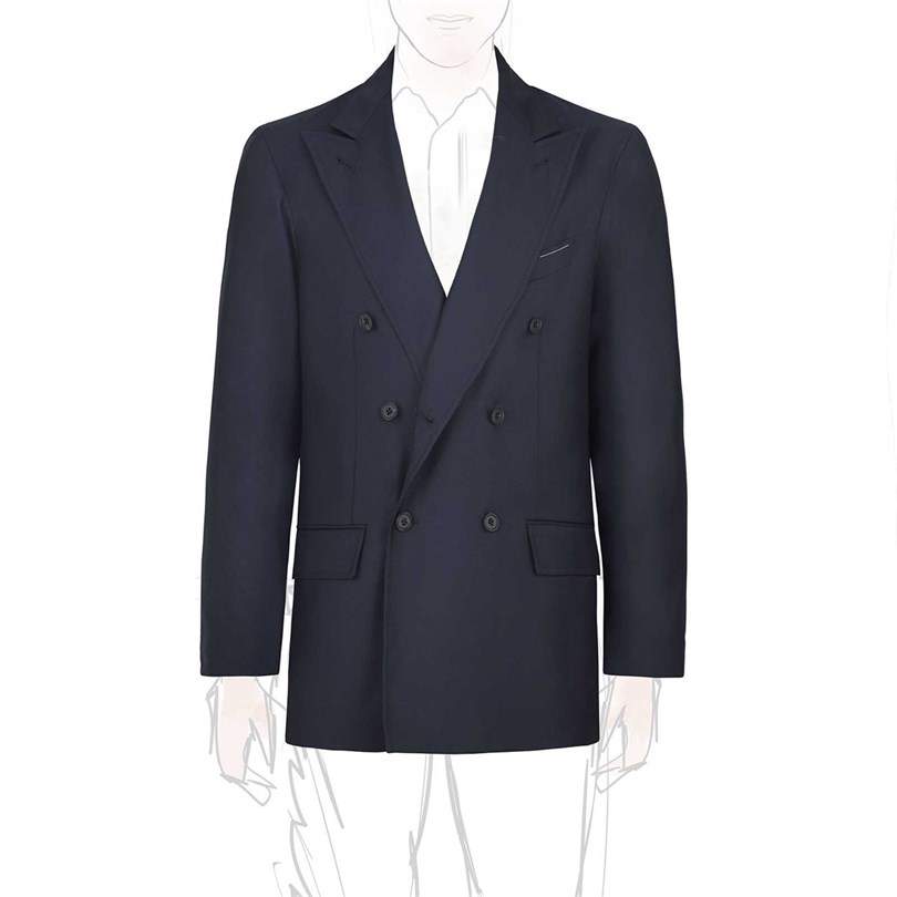 Giacca in Lana “Green Certified” blu