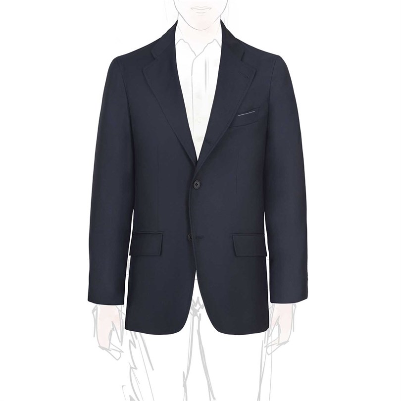 Giacca in Lana “Green Certified” blu