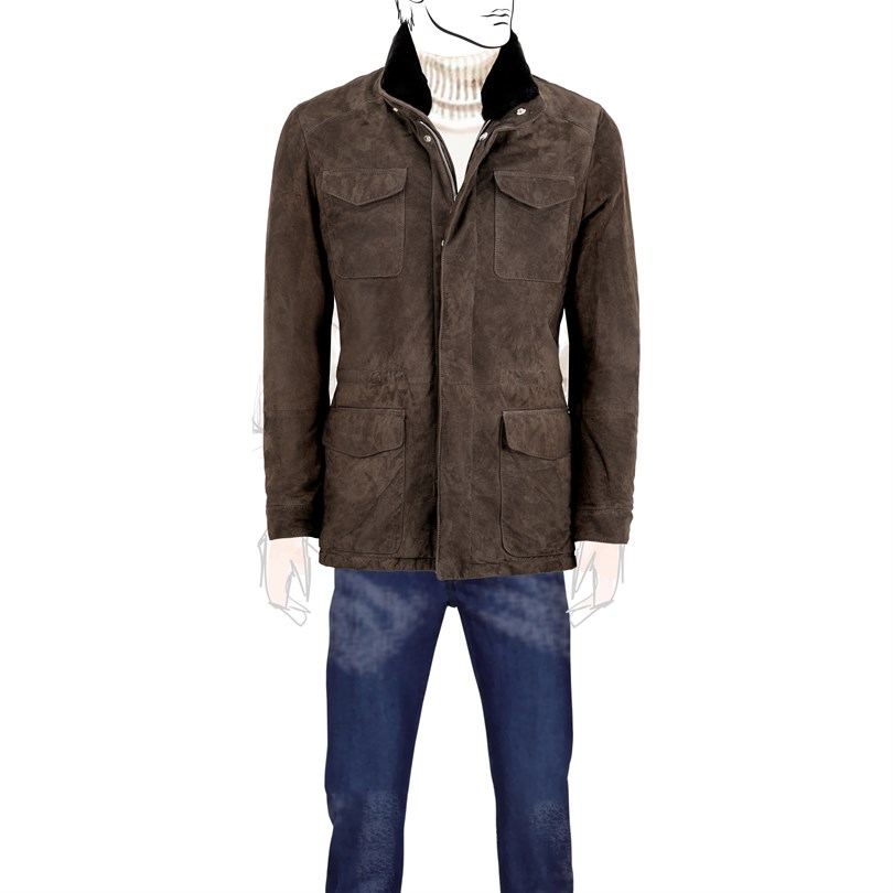 Goatskin field jacket
