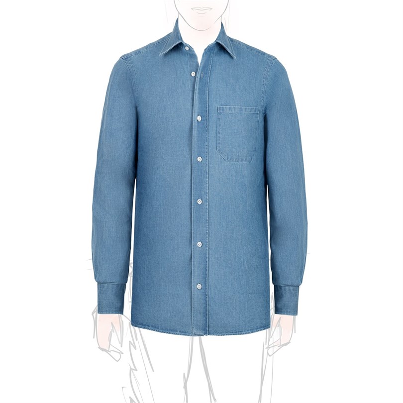 Light denim cotton shirt