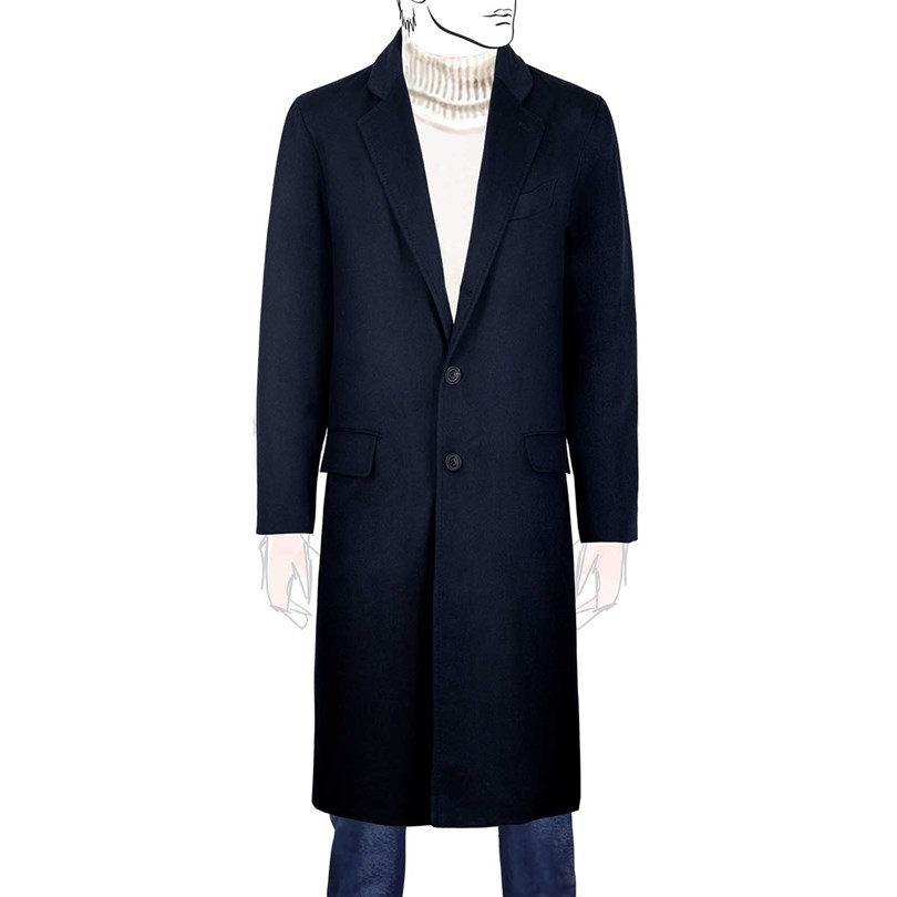 Cappotto in skyfall blu