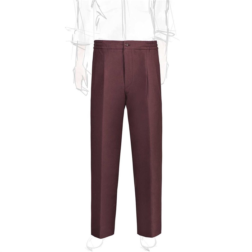 Bordeaux linen leisure pants