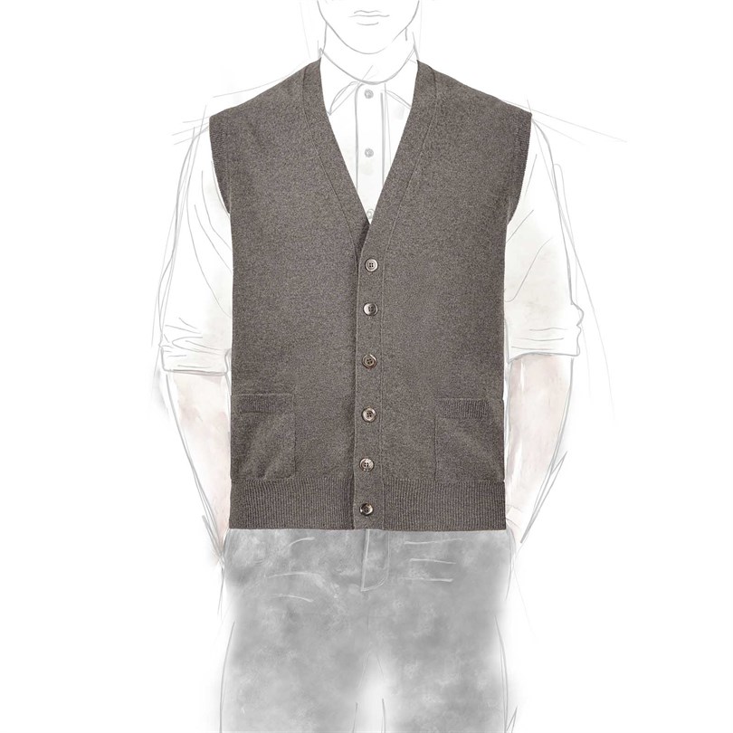 Mud cashmere vest
