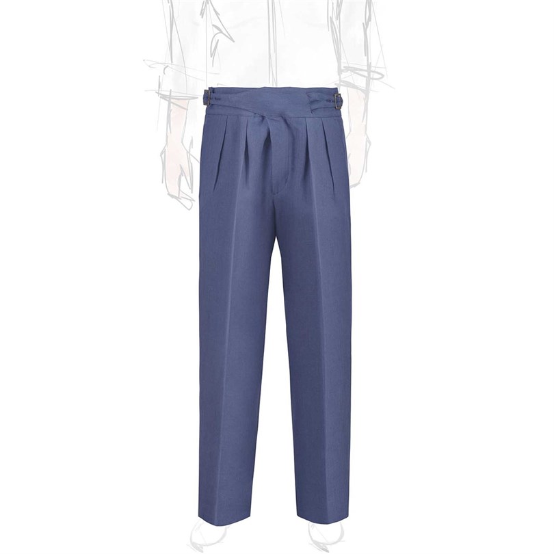 Denim linen manny trousers