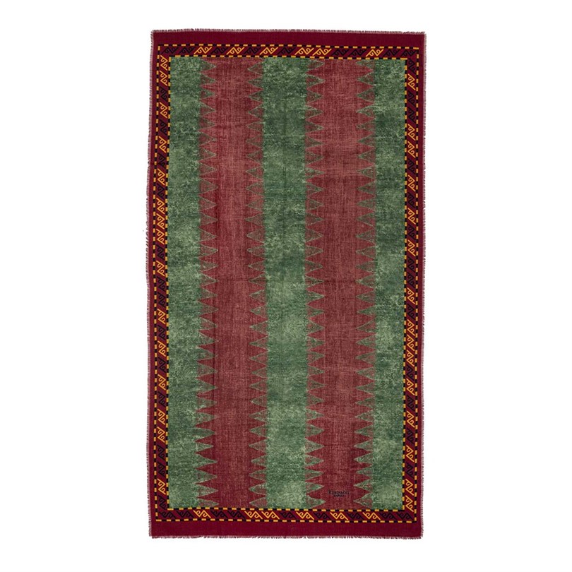 Minorca scarf in burgundy cashmere