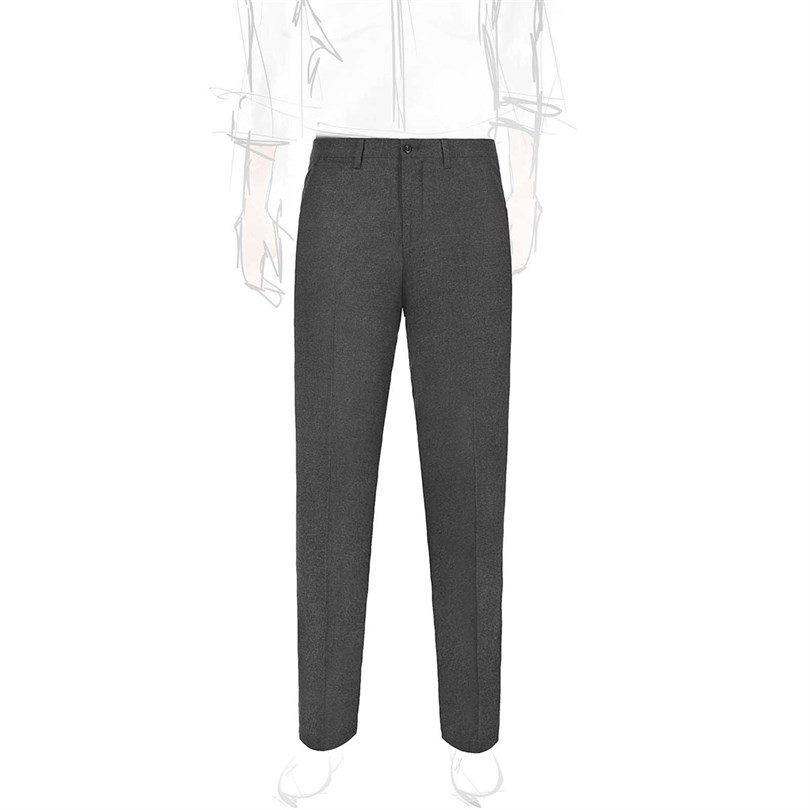 Dark grey flannel trousers