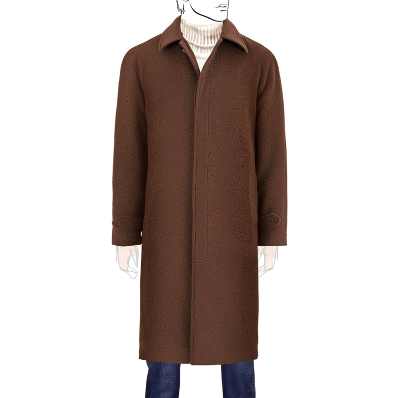 Brown Llama raglan coat