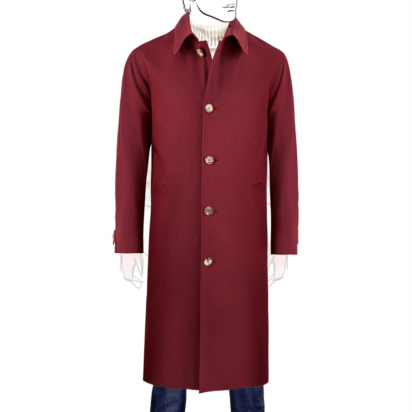 Bordeaux Raglan raincoat
